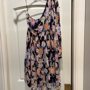 Yumi Kim Secret Desire Black Rosanna One Shoulder Dress - Size M Maternity